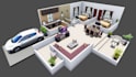 make architectural 3d floor plan, modeling  and rendering