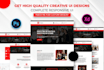 create website PSD UI design or PSD template
