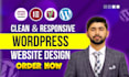 build custom website design, business website development as wordpress developer