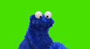 do a cookie monster puppet impression video
