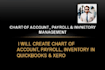 create chart of account and financial reporting  in quickbooks
