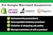 fix google merchant center account suspension