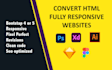 convert your PSD to HTML responsive with bootstrap
