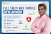 do web application using spring, java, angular, hibernate