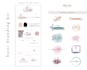 design a watercolor business logo brand kit
