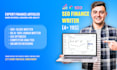 write expert finance articles for personal finance blogs and websites