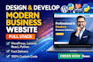 design and develop a modern business website, full stack