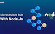 develop a microservice using nodejs, express, database