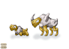 create fakemon and pokémon inspired sprites in pixel art