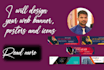 design web banners ,posters and icons