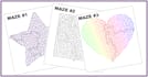 create maze puzzles in different shapes
