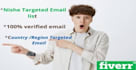 provide niche targeted bulk email list and email blast