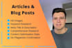 write engaging SEO articles and blog posts