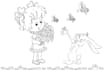 draw beautiful coloring book page for kids