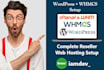 do a complete whmcs setup and configuration and make a website
