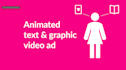 create a custom text animation video ad
