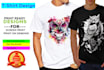 do custom based graphic t shirt design and t shirt illustration