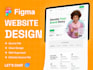 design a responsive figma website,  web template, and website mockup in figma
