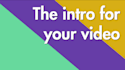 create an intro that you can edit for your youtube videos