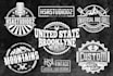 design round badge logo, stamp, patch, label, sticker