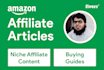 write niche amazon affiliate articles