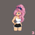 create a pixel art based on your description and references