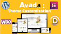 do your avada, divi expert theme customization