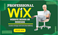 design or redesign a professional wix studio or wix website