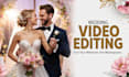professional cinematic wedding video editing
