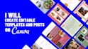 design canva templates for social media posts, ads, carousel