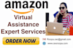 be your amazon virtual assistant private label expert VA