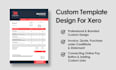 design custom and branded invoice template for xero