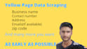 scrape data from yellow page and from any site