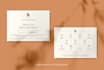 design an elegant postcard, insert and thank you card