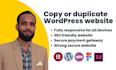 copy wordpress website like your duplicate wordpress website