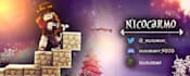 make a twitter banner in minecraft style