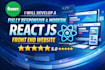develop a fully responsive and modern react js front end website