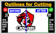 create outlines and die cut for logo, stickers, illustrations, etc