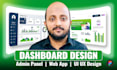 design dashboard, web app, admin panel UI design, software UI UX in figma