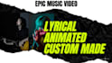 make music video or animated lyric music video for song
