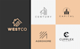 design realtor, real estate agent, property business logo