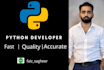 be your python developer for automation, scraping and apis