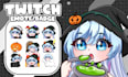 draw chibi twitch emotes, animated and sub badges for stream