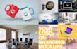 put your logo on 15 realistic branding mockups