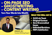 ghost write killer blogs and website content