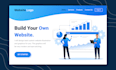 design flat website graphics and landing page illustrations