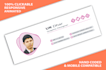 create animated HTML email signature