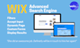 code advanced search engine with wix corvid, wix velo
