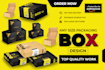 do product packaging box design, box packaging with dielines