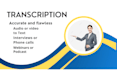 do english audio and video transcription